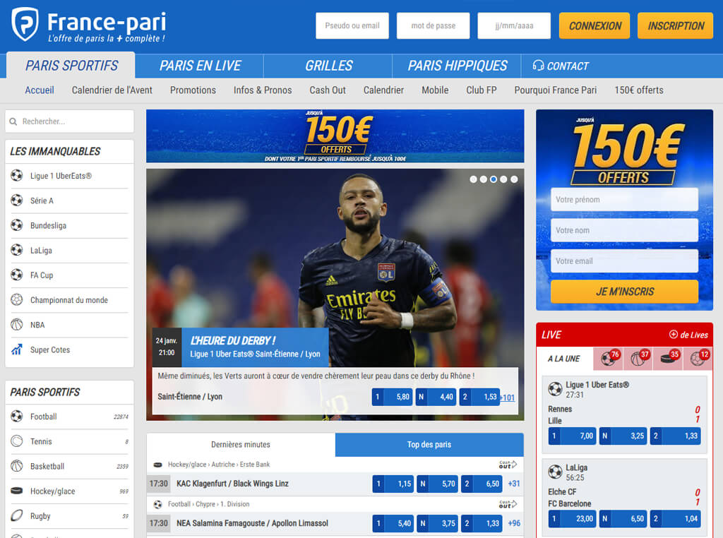 Pariez sur France Pari