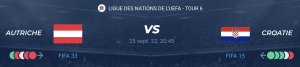 Lire la suite à propos de l’article Autriche vs Croatie