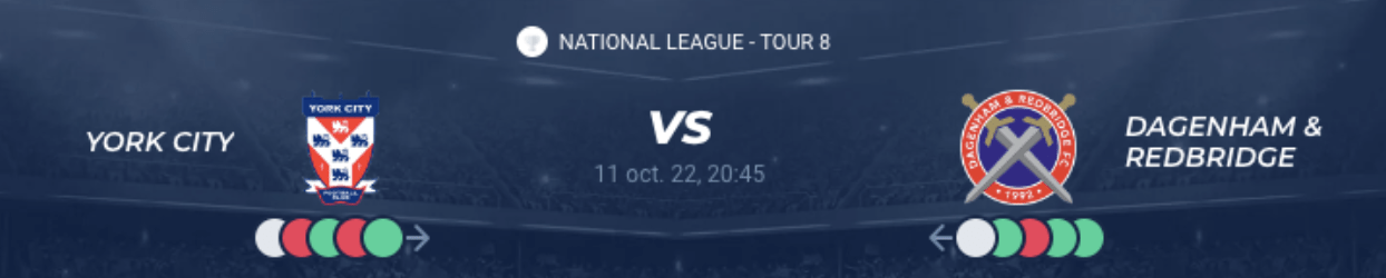 You are currently viewing York City vs Dag & Red