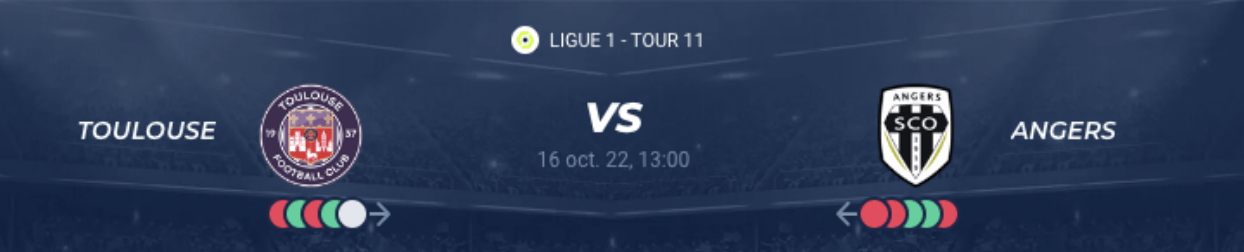 Lire la suite à propos de l’article Toulouse vs Angers