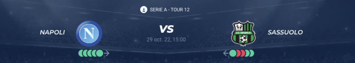 Lire la suite à propos de l’article Naples vs Sassuolo
