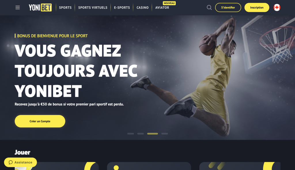 Yonibet photo du site
