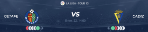 Lire la suite à propos de l’article Getafe vs Cadiz