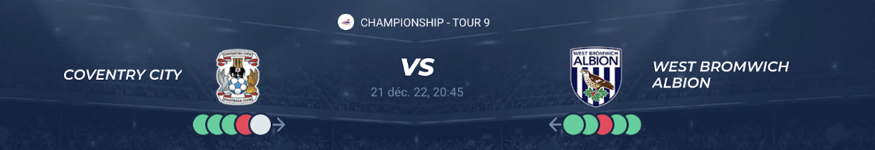 Lire la suite à propos de l’article Coventry vs West Brom