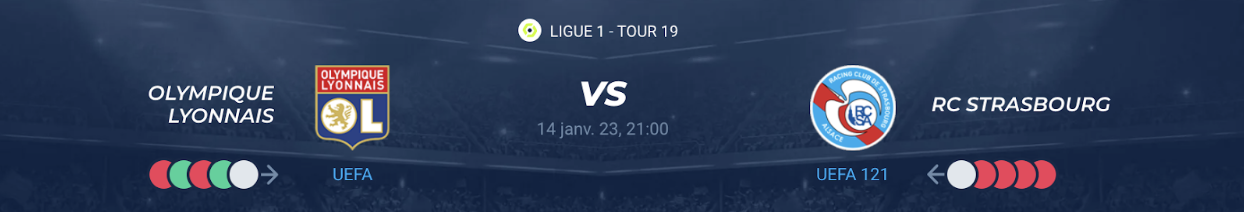 Lire la suite à propos de l’article Lyon vs Strasbourg