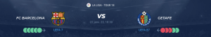 Lire la suite à propos de l’article Barcelone vs Getafe