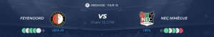 Lire la suite à propos de l’article Feyenoord vs NEC