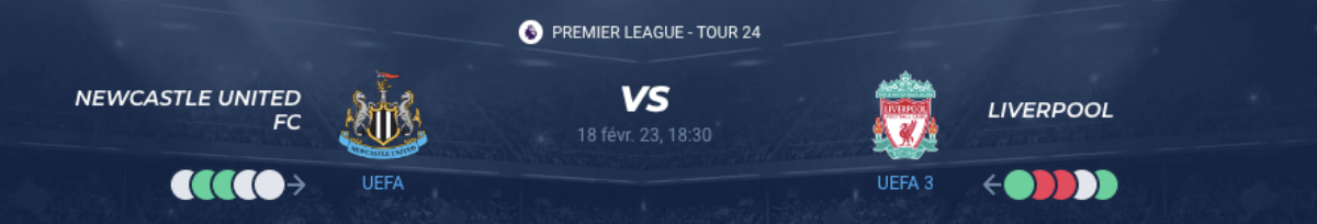 Lire la suite à propos de l’article Newcastle vs Liverpool