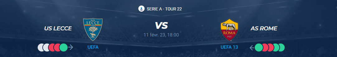 Lire la suite à propos de l’article Lecce vs AS Roma
