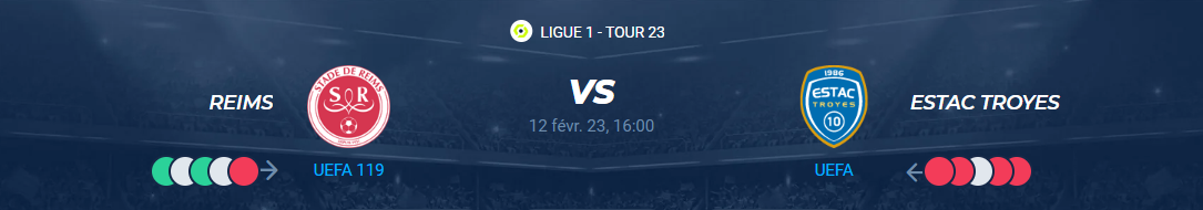 Lire la suite à propos de l’article Reims vs Troyes