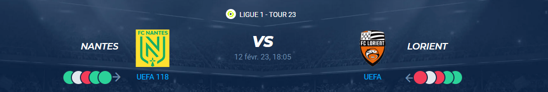 Lire la suite à propos de l’article Nantes vs Lorient