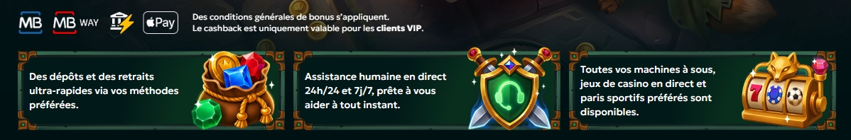 Paiements rapides, support 24/7 et jeux disponibles sur Rivo Casino